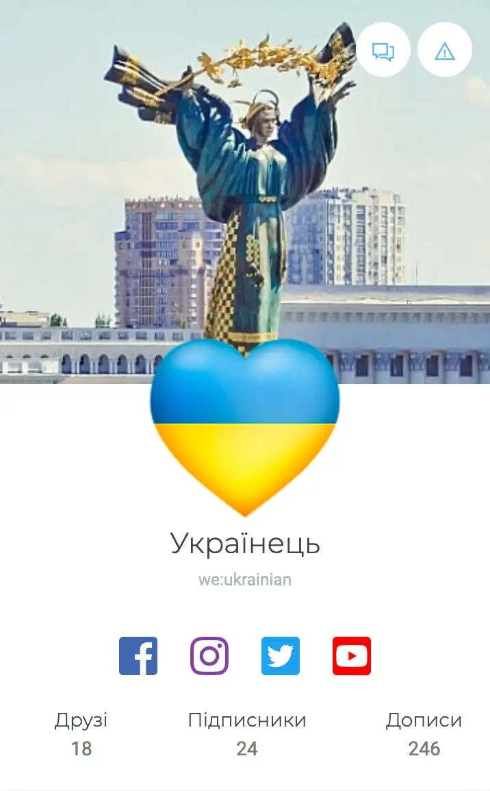 Українська соціальна мережа weua.social